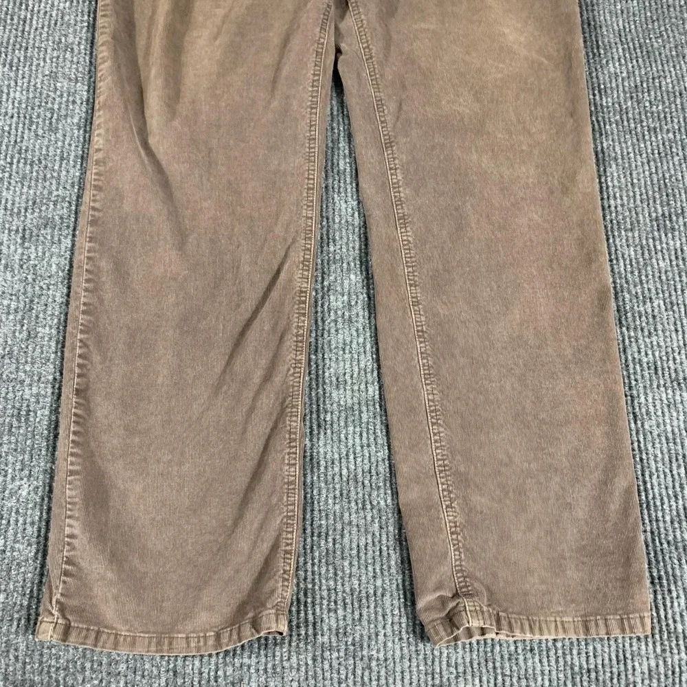 Prana Pants Mens‎ 38x32 Brown Corduroy Straight Leg Organic Cotton Blend Casual